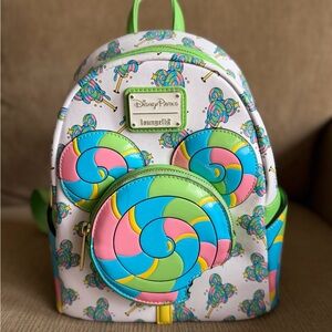 Disney Parks Loungefly Mickey Lollipop Mini Backpack